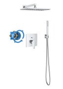 Душева система прихованого монтажу Roca Atlas душова лійка Roca Box хром A5D2690C00