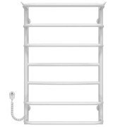 Електрична сушарка для рушників Deffi Юність П7 400х800 ліве підключення білий C.YU.80.40.7.E.W.L.5