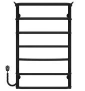 Електричний сушарка для рушників Deffi Юність П7 400х800 ліве підключення чорний C.YU.80.40.7.E.B.L.5