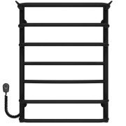 Електрична сушарка для рушників Deffi Юність П7 П7 500х700 ліве підключення чорний C.YU.70.50.7.E.B.L.5