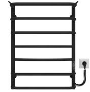 Електрична сушарка для рушників Deffi Юність П7 500х700 праве підключення JD03 чорний C.YU.70.50.7.E.B.R.1