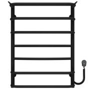 Електрична сушарка для рушників Deffi Юність П7 500х700 праве підключення чорний C.YU.70.50.7.E.B.R.5