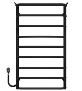 Електричний сушарка для рушників Deffi Юність П9 500х900 ліве підключення чорний C.YU.90.50.9.E.B.L.5