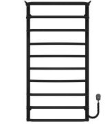 Електрична сушарка для рушників Deffi Юність П10 500х1000 праве підключення чорний C.YU.100.50.10.E.B.R.5