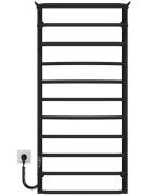 Електрична сушарка для рушників Deffi Юність П11 500х1100 ліве підключення JD03 чорний C.YU.110.50.11.E.B.L.1