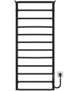 Електрична сушарка для рушників Deffi Юність П12 500х1200 праве підключення JD03 чорний C.YU.120.50.12.E.B.R.1