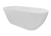 Ванна акрилова Roca Noya 165х75 см окремостояча білий глянець A248687000