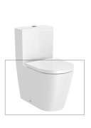 Чаша унітазу-компакту Roca Inspira Rimless 37,5х60 см сантехнічна кераміка білий A342529000