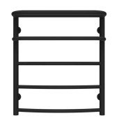 Сушка для рушників водяна Deffi Готель П5 400х600 нижнє підключення чорний C.OD.60.40.5.B.A