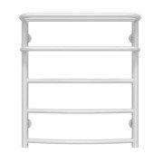 Сушка для рушників водяна Deffi Готель П5 400х600 бічне ліве підключення білий C.OD.60.40.5.W.B