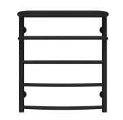 Сушка для рушників водяна Deffi Готель П5 400х600 бічне праве підключення чорний C.OD.60.40.5.B.C