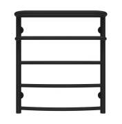 Сушка для рушників водяна Deffi Готель П5 500х600 нижнє підключення чорний C.OD.60.50.5.B.A