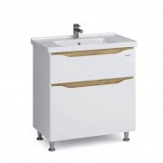 Тумба Sanwerk Liga 80 см с раковиной Idea МДФ белый/мессина MV0000859