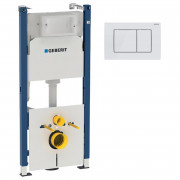 Система інсталяції Geberit Duofix із клавішею змиву Delta30 білий 458.126.00.1+115.137.11.1