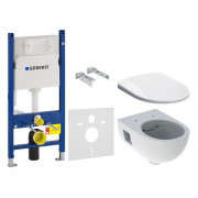 Система інсталяції Geberit Duofix Delta з унітазом Selnova Rimfree із сидінням soft-close 501.545.01.1+500.333.01.1+458.126.00.1