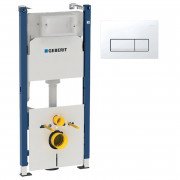 Система інсталяції Geberit Duofix із клавішею змиву Delta50 білий 458.126.00.1+115.119.11.1