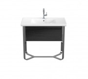 Тумба под раковину Villeroy & Boch Antheus 92,7х50 см сталь/дерево черный ясень B06510PW