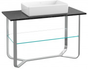 Консоль під раковину Villeroy & Boch Antheus 120х57 см нержавіюча сталь/мармур чорний B06400RP