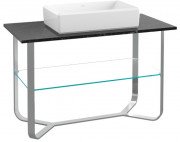 Консоль під раковину Villeroy & Boch Antheus 120х57 см нержавіюча сталь/мармур чорний B06400RP