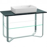 Консоль під раковину Villeroy & Boch Antheus 120х57 см нержавіюча сталь/мармур чорний B06401RP