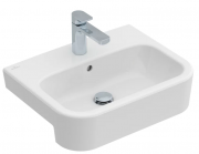 Раковина для ванной Villeroy & Boch Architectura 55х43 см санитарная керамика альпийский белый CeramicPlus 419055R1