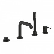 Смеситель на борт ванны Grohe Essence на 4 отверстия фантомный черный 25251KF1