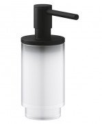 Диспенсер для рідкого мила Grohe Selection метал фантомний чорний/матове скло 41218KF0