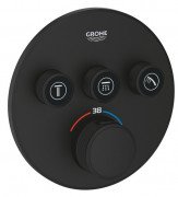 Термостат для душу прихованого монтажу Grohe Grohtherm SmartControl 3 виходу фантомний чорний 29508KF0