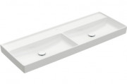 Раковина для ванної кімнати Villeroy & Boch Collaro 130x47 см подвійна камінь білий CeramicPlus 4A34D2RW