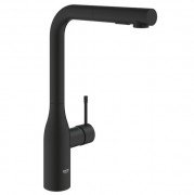 Смеситель для кухни Grohe Essence однорычажный с выдвижной лейкой фантомный черный 30504KF0