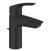 Смеситель для раковины Grohe Eurosmart однорычажный с донным клапаном черный матовый 332652433