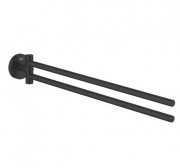 Тримач для рушників Grohe Essentials поворотний метал чорний матовий 1024672430