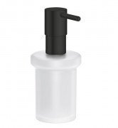 Диспенсер для рідкого мила Grohe Essentials метал чорний матовий/матове скло 1024702430