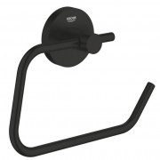 Тримач для туалетного паперу Grohe Essentials відкритий метал чорний матовий 1024722430