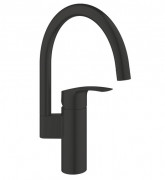 Змішувач для кухні Grohe Eurosmart одноважільний чорний матовий 332022433