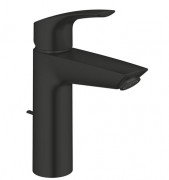 Смеситель для раковины Grohe Eurosmart однорычажный с донным клапаном черный матовый 233222433