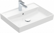 Раковина для ванної Villeroy & Boch Collaro 55x44 см з переливом білий камінь CeramicPlus 4A3355RW