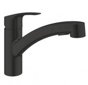 Смеситель для кухни Grohe Eurosmart однорычажный с выдвижной лейкой черный матовый 303052431