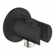 Подключение для душевого шланга Grohe Tempesta с держателем ручного душа черный матовый 286282431