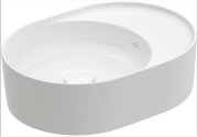 Раковина для ванной Villeroy & Boch Collaro 38х51 см овальная накладная без перелива CeramicPlus альпийский белый 4A155301