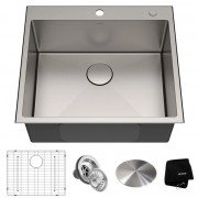 Мойка для кухни Kraus Standart Pro 63,5х55,9 см нержавеющая сталь KHT301-25