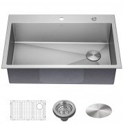 Мойка для кухни Kraus Loften 83,8х55,9 см нержавеющая сталь KHT410-33