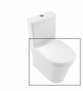 Чаша унітазу-компакту Villeroy & Boch O.novo 37х65 см відкритий змивний край альпійський білий 4606R001