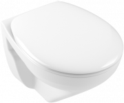 Унітаз підвісний Villeroy & Boch O.Novo 36х49 см відкритий змивний край Compact альпійський білий 7667R001