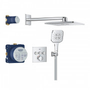 Душевая система скрытого монтажа Grohe Grohtherm SmartControl с Rainshower SmartActive 310 Cube хром 34864000