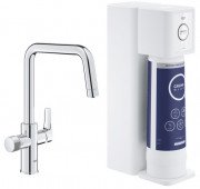 Змішувач для кухні Grohe Blue Pure Eurosmart із фільтром для води одноважільний хром 30586000