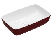 Раковина для ванной Villeroy & Boch Artis 58х38,5 см без перелива TitanCeram bordeaux (бордо) 417258BCS9