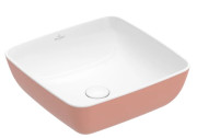 Раковина для ванної Villeroy & Boch Artis 41х41 см без переливу TitanCeram powder (пудра) 417841BCT0