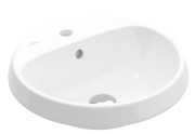 Раковина для ванной Villeroy & Boch Architectura ⌀45 см санитарная керамика альпийский белый CeramicPlus 5A6545R1