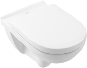 Унітаз підвісний Villeroy & Boch O.Novo 36х56 см з кришкою санітарна кераміка альпійський білий  5660H101